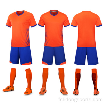 Wholesale Jersey de football peu coûteux Uniforme de football complet